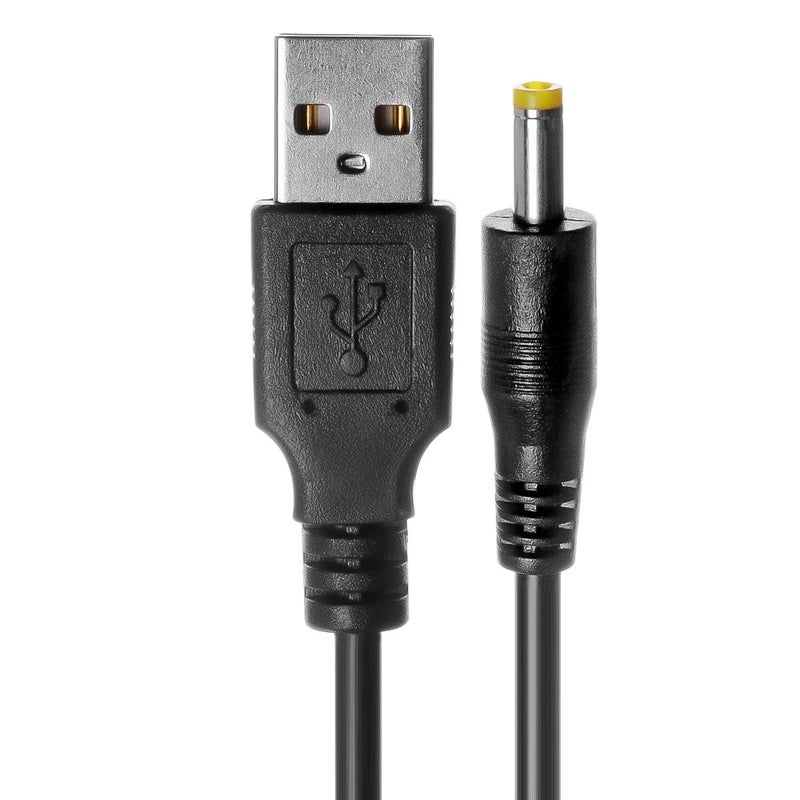TENINYU USB 2.0 A Male to DC 4.0x1.7mm 5 Volt 24AWG DC Barrel Jack Power Cable 3FT (Max 2.5 Ampere Power Cable, Center PIN Positive), 2Pack - Image 4